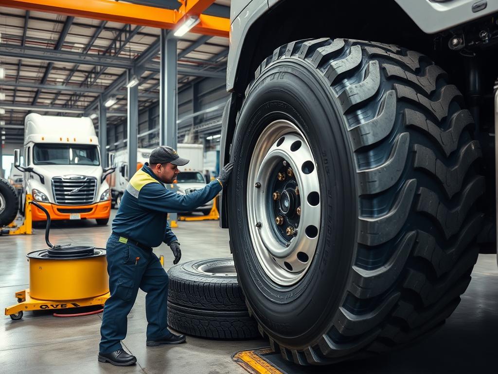 Commercial fleet tire service in Baltimore Maryland