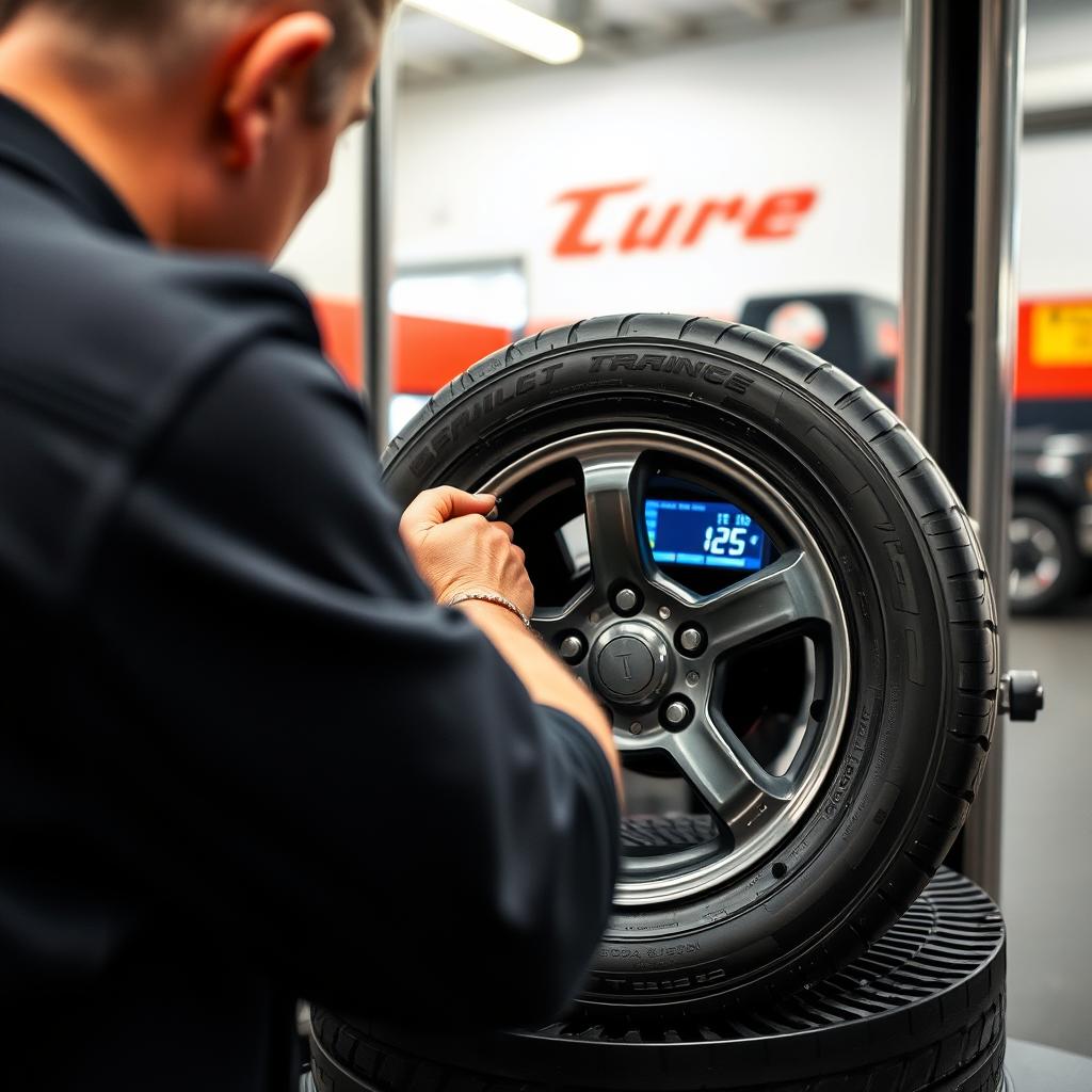 Computerized tire balancing at Harrisonburg tire change service