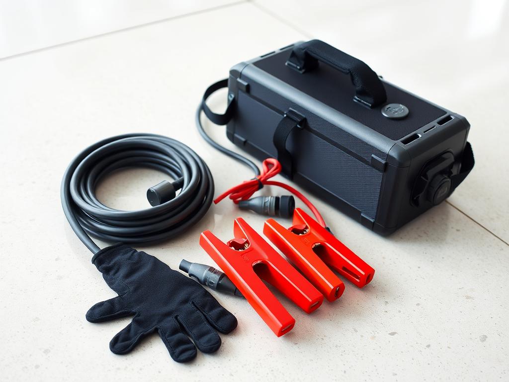 Jump start service equipment used by STUCK technicians in Chesterfield Missouri