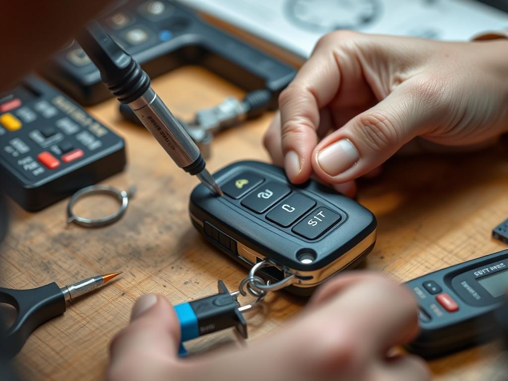 Malfunctioning electronic key fob repair in Elkhart