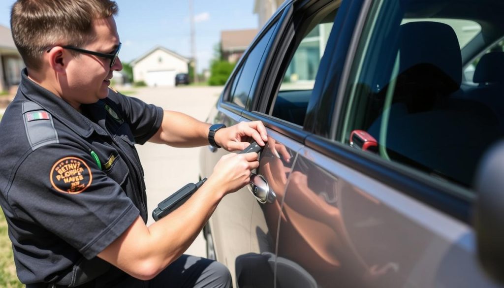 Professional auto locksmith providing lockout services in Jefferson City Missouri