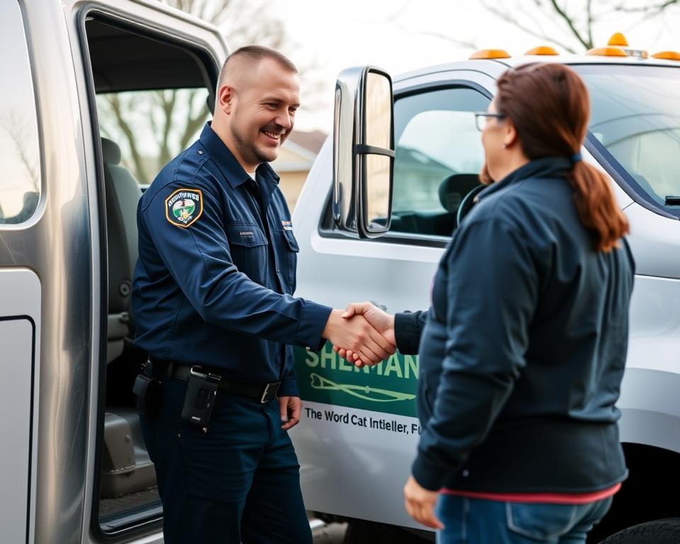 Professional tow truck driver providing $50 towing service in Sherman