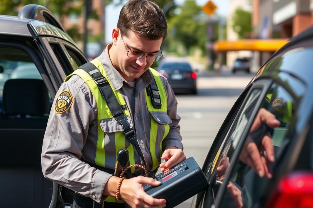 STUCK technician performing professional jump start service in La Crosse, Wisconsin