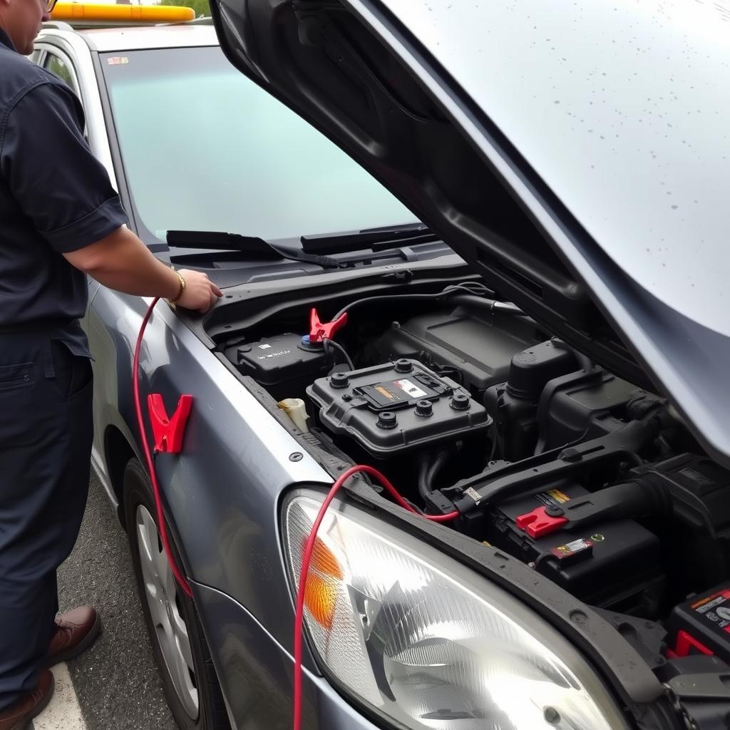 Battery jump start and towing service in Birmingham