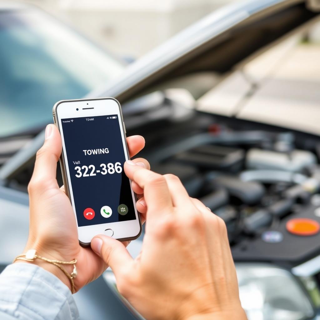 Calling for tow truck service in Baton Rouge