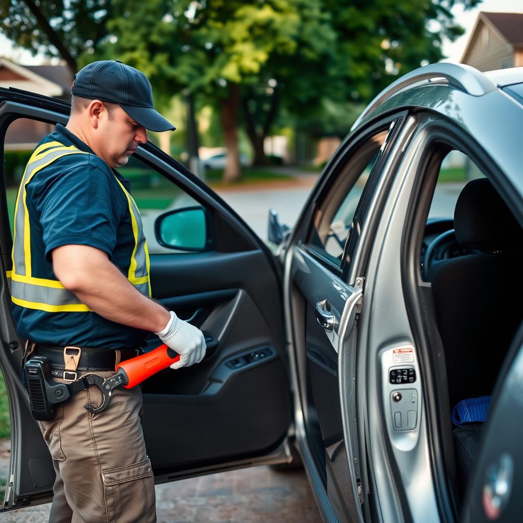 Car lockout service for roadside assistance in Dallas, Texas