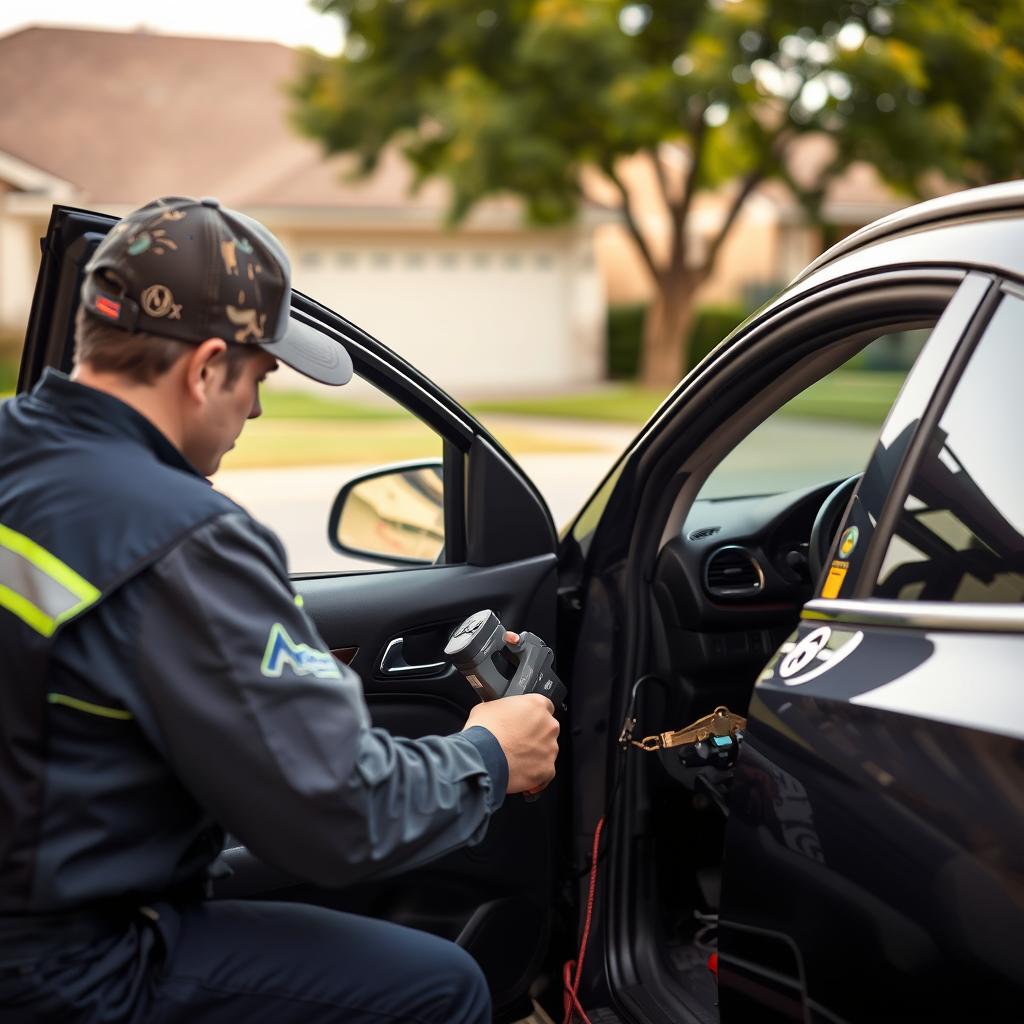 Car lockout service in Fort Worth neighborhood