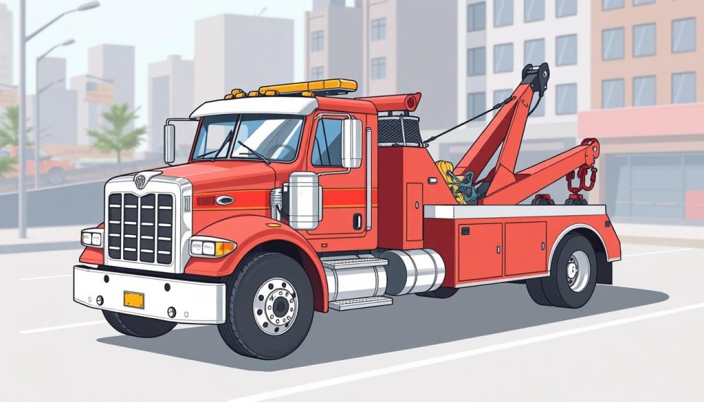 Customer service representative explaining towing service details