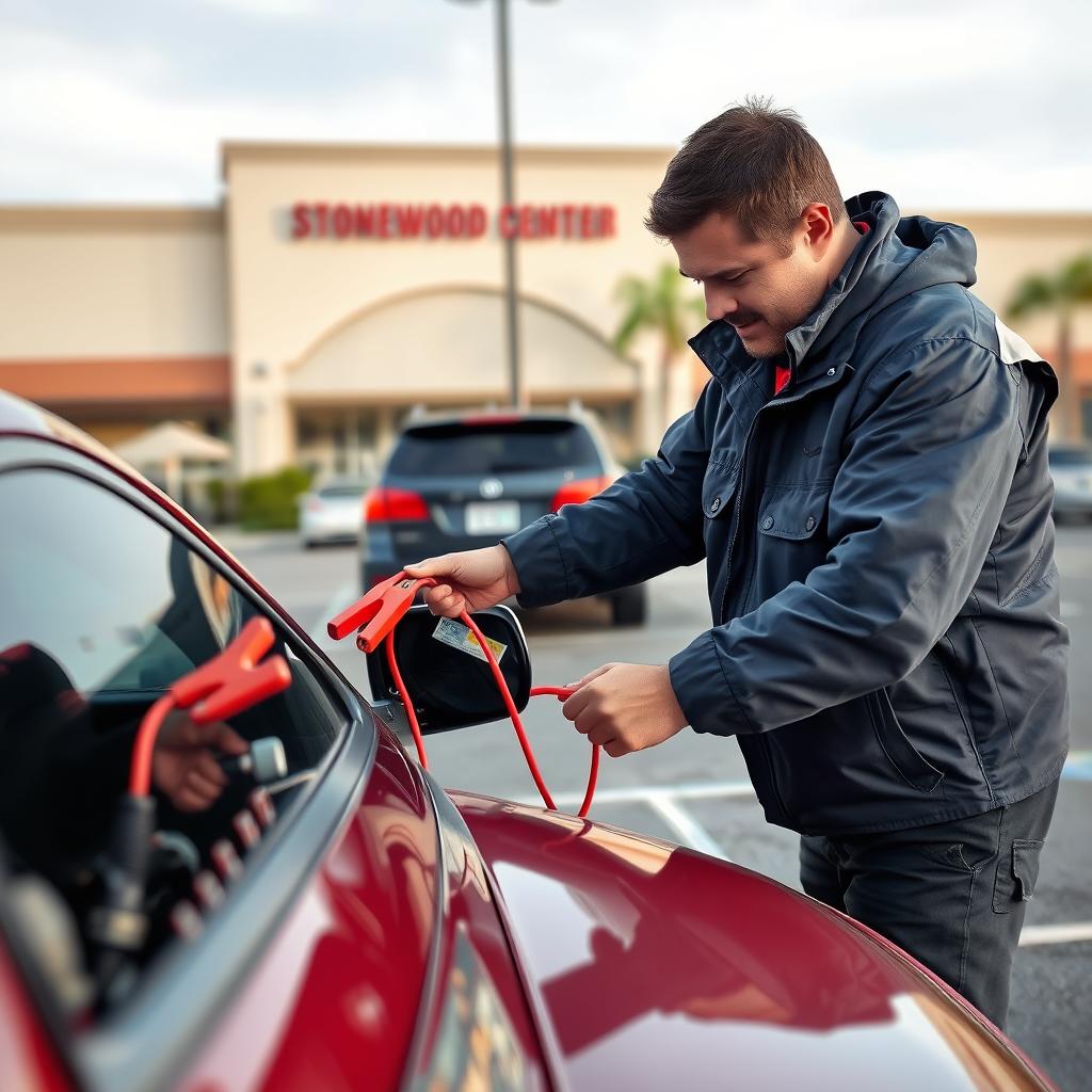 Dead battery jump start service in Downey, California