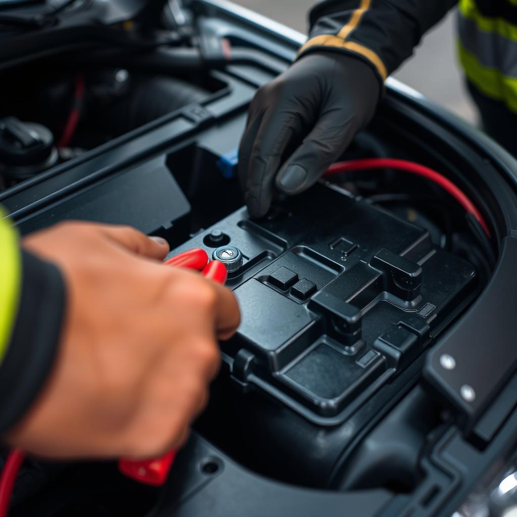 Dead battery service for roadside assistance in Dallas, Texas