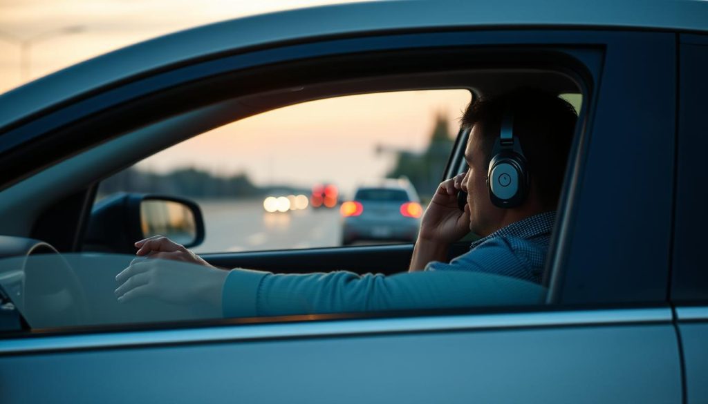 Driver safely waiting for roadside assistance in Frisco
