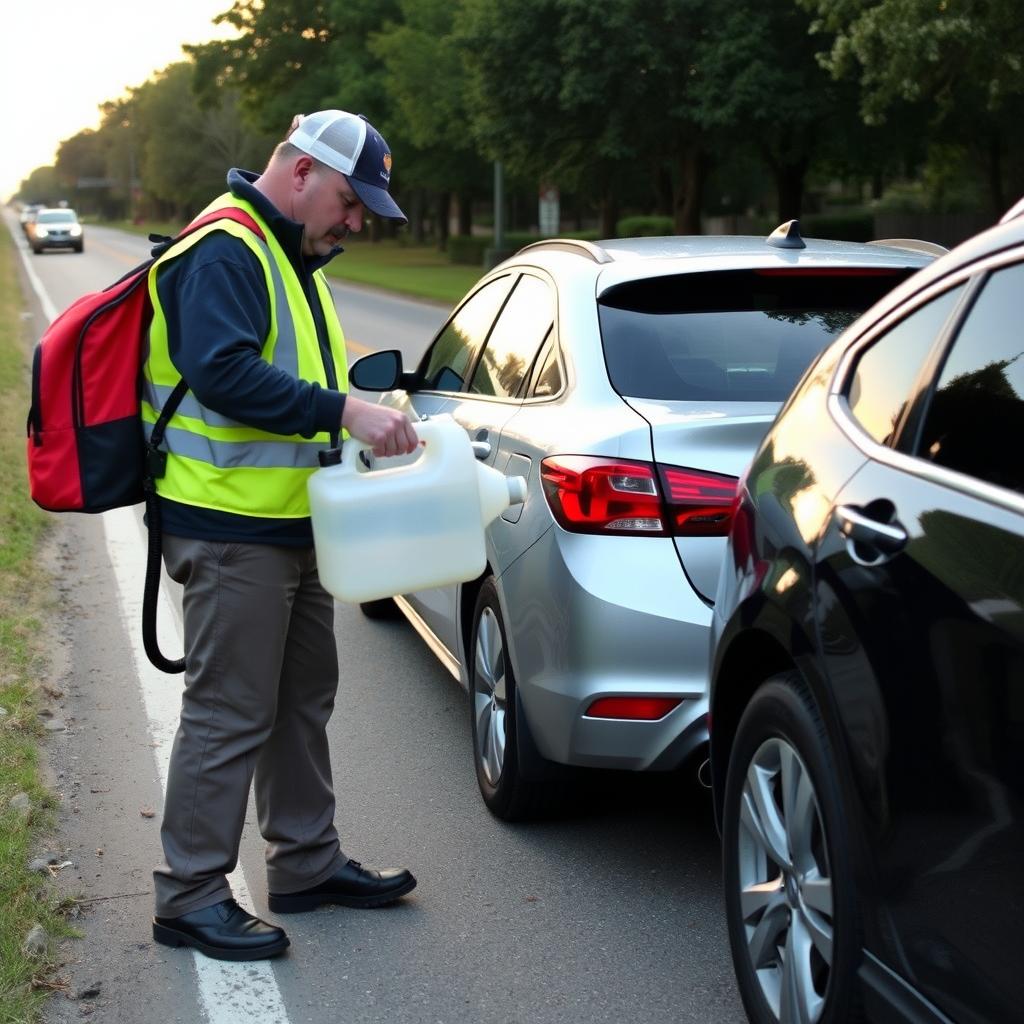 Emergency fuel delivery on Garland roads