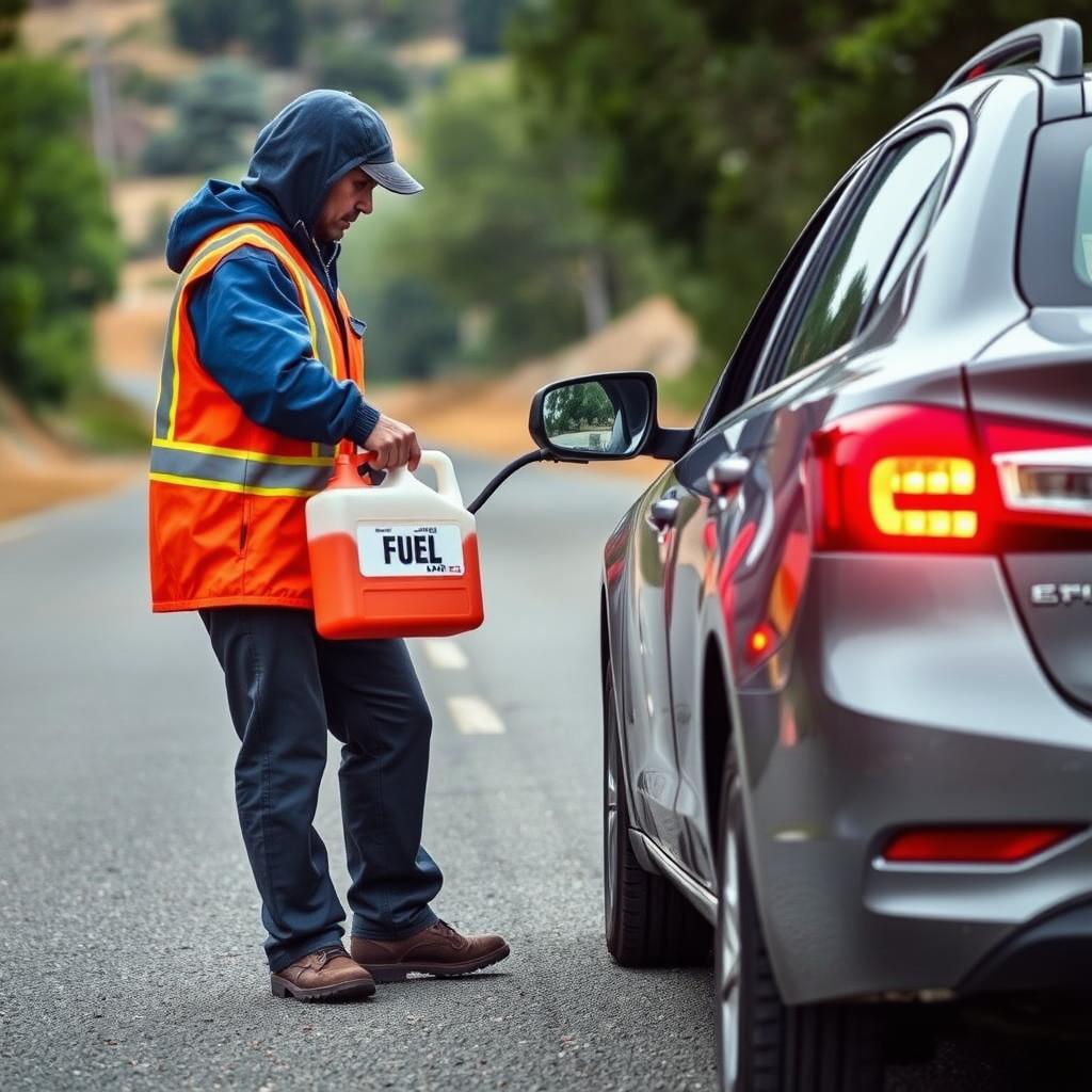Emergency fuel delivery service in Gilroy