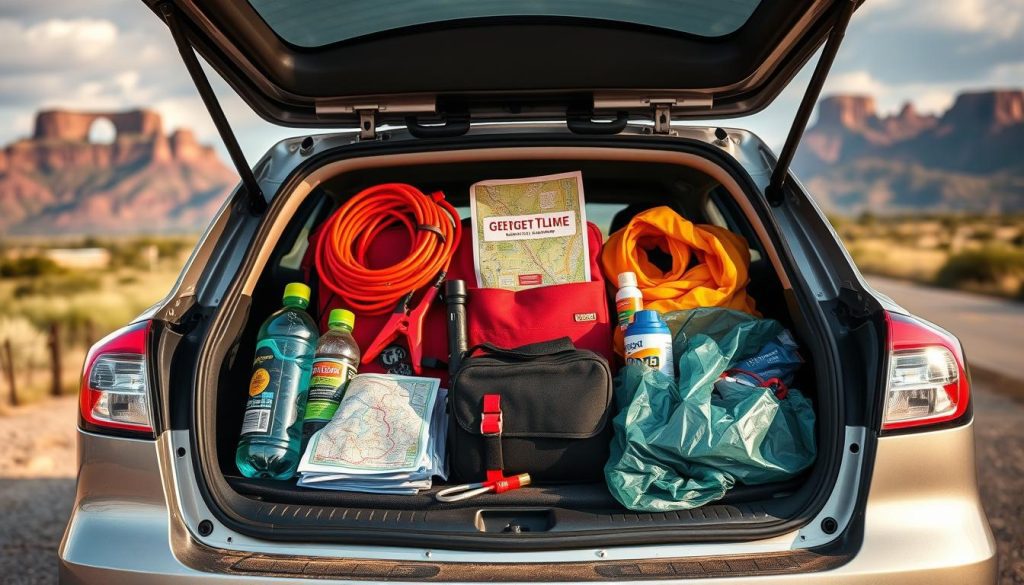 Emergency roadside kit for Georgetown, Texas driving conditions