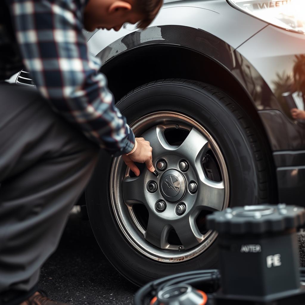 Flat tire assistance service in Atlanta