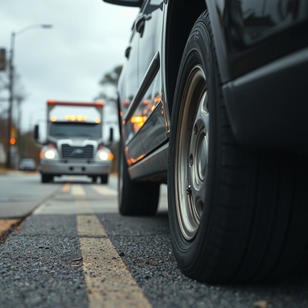 Flat tire towing service in Birmingham, Alabama