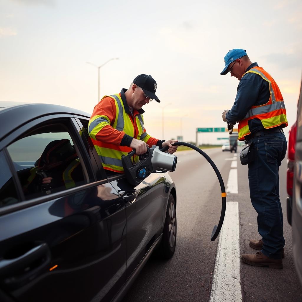 Fuel delivery service for roadside assistance in Dallas, Texas