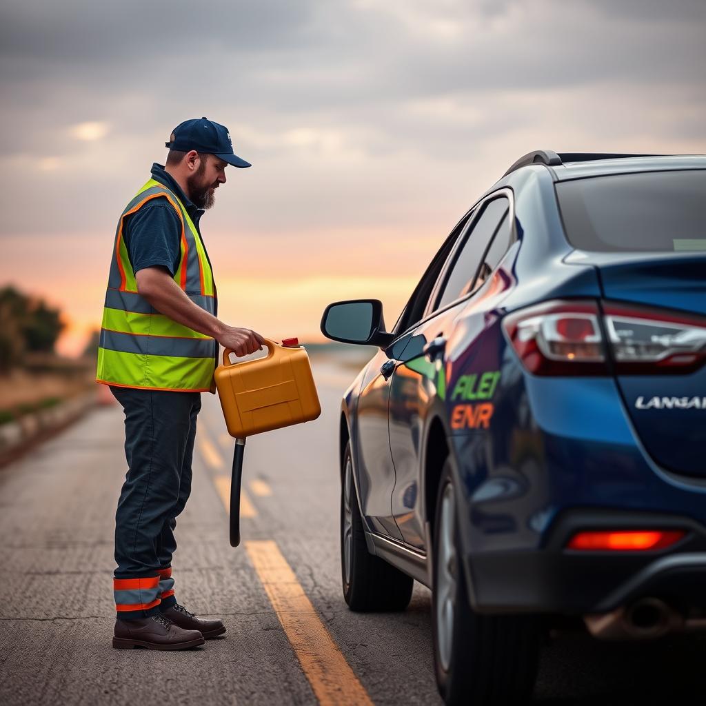 Fuel delivery service for stranded driver in Killeen