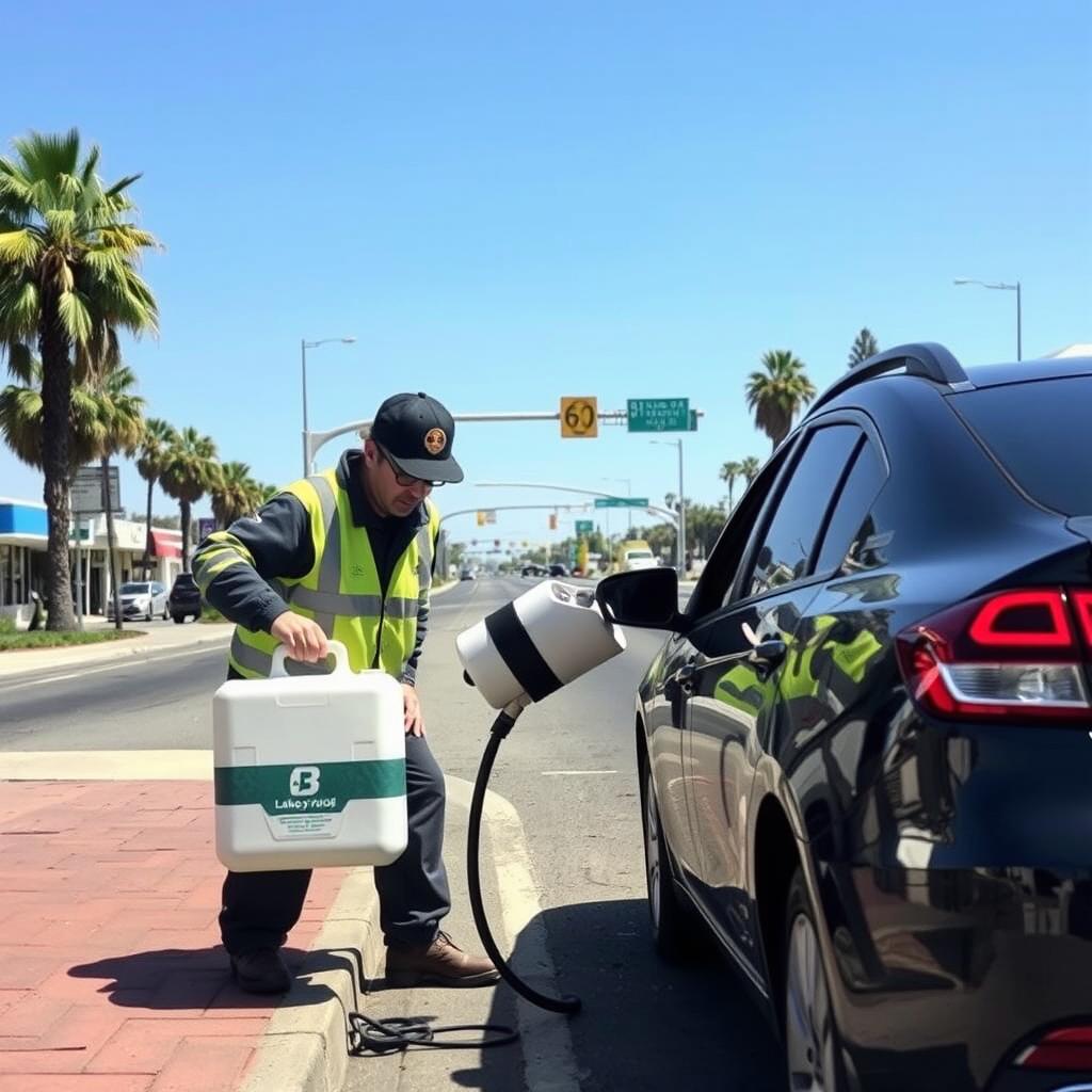 Fuel delivery service in Downey, California