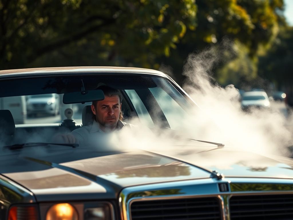 Overheated car needing cheap $50 towing service in Austin, Texas
