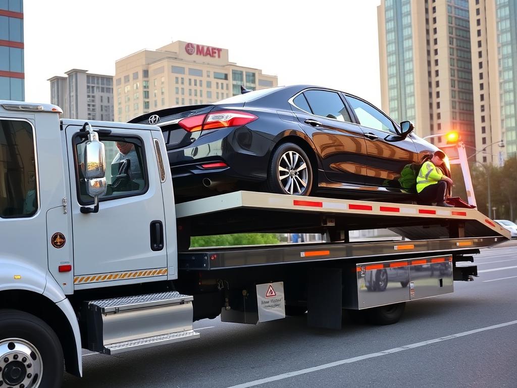 Professional car towing service in Atlanta, Georgia
