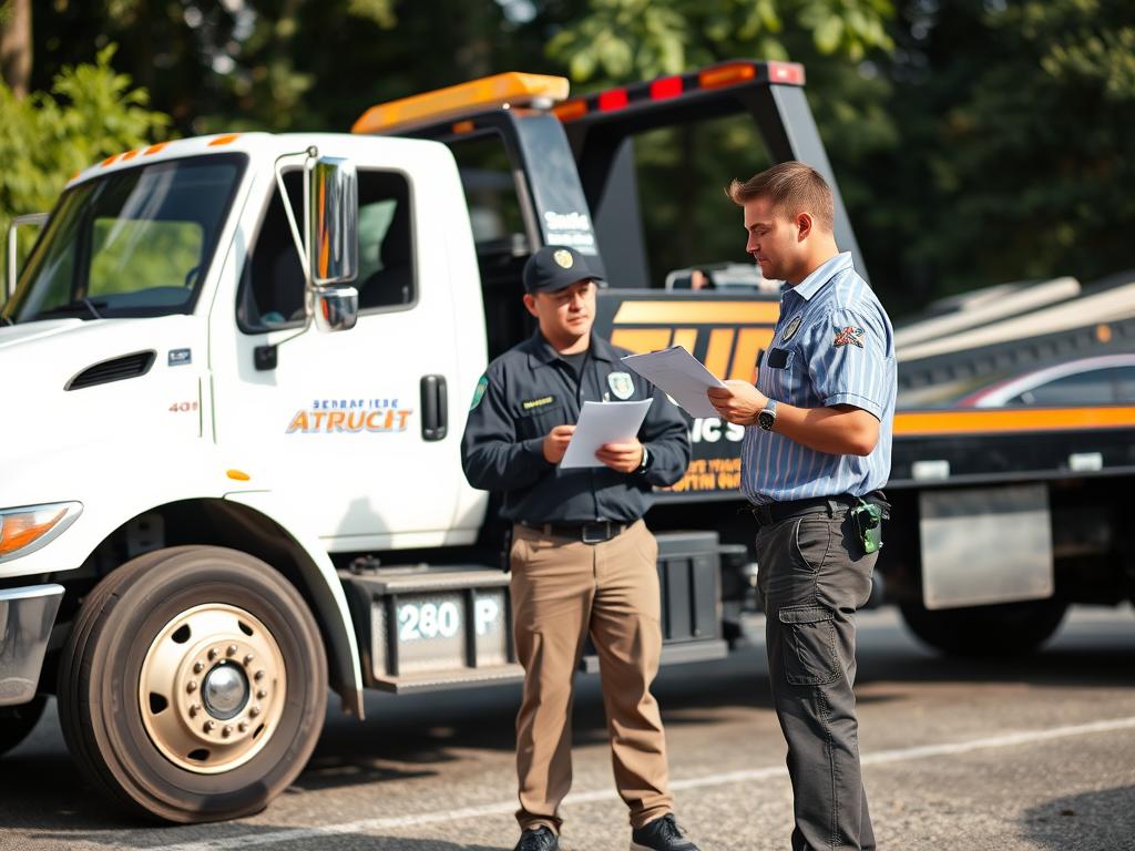 Professional tow truck driver from cheap $50 towing service in Atlanta