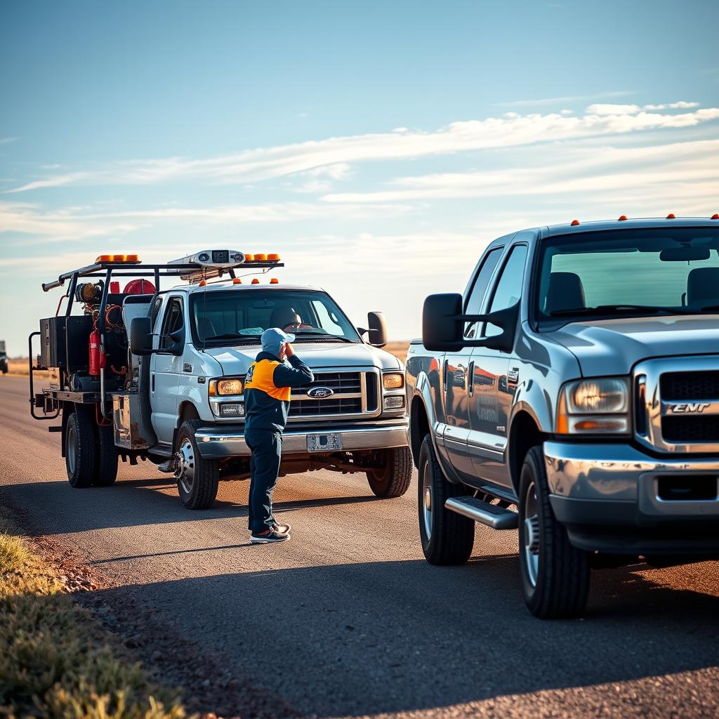 Roadside assistance arriving to help in Lubbock