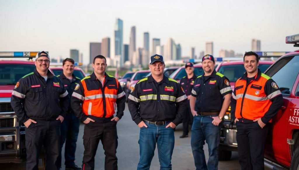 Roadside assistance team in Frisco providing fast service