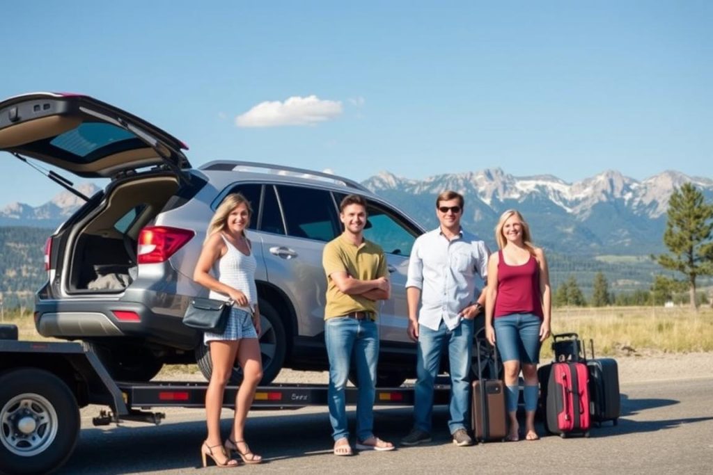 Tourists helped by cheap $50 towing service in Bozeman, Montana