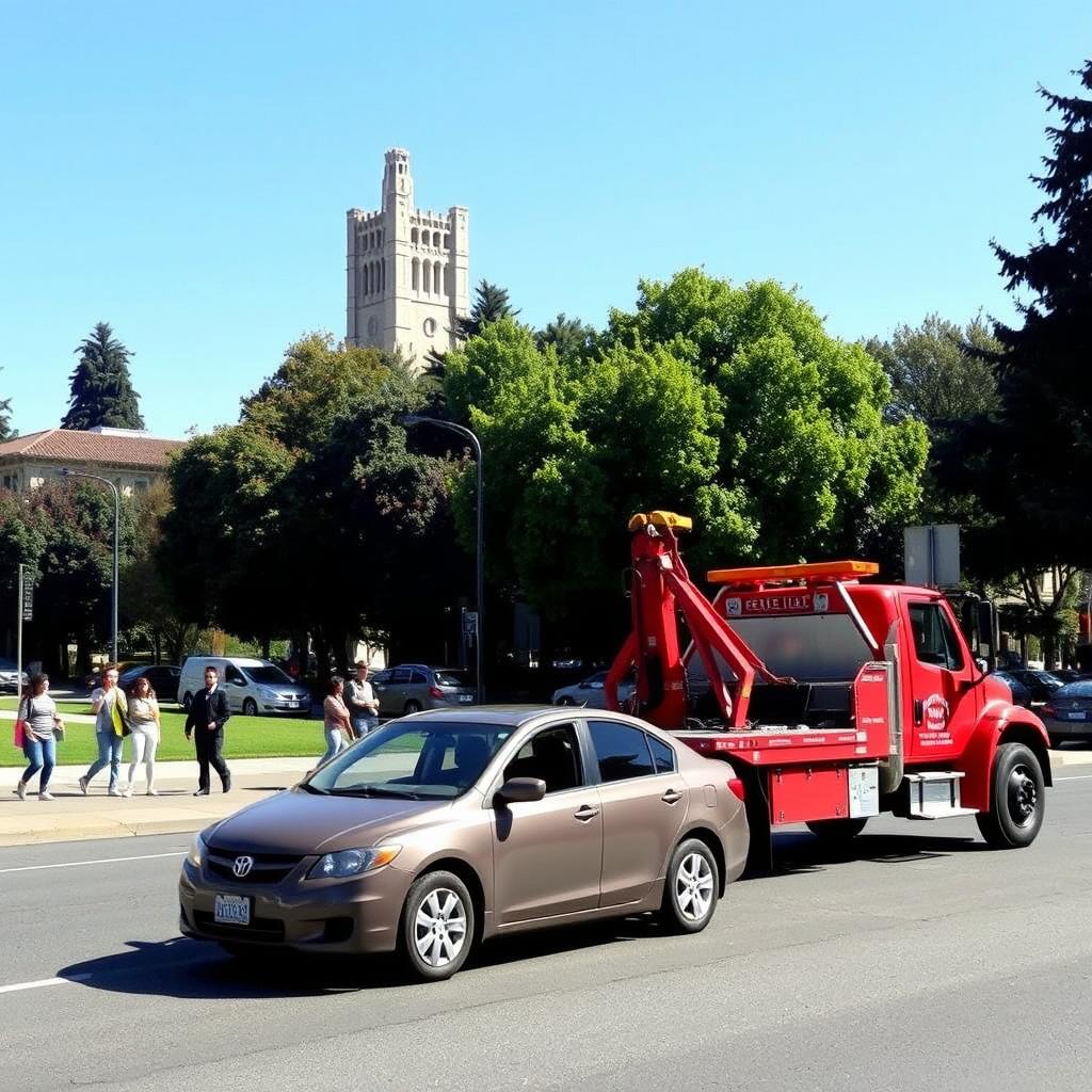 Towing service near UC Berkeley campus