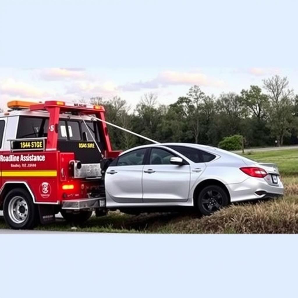 Winch-out recovery service in Frisco, Texas