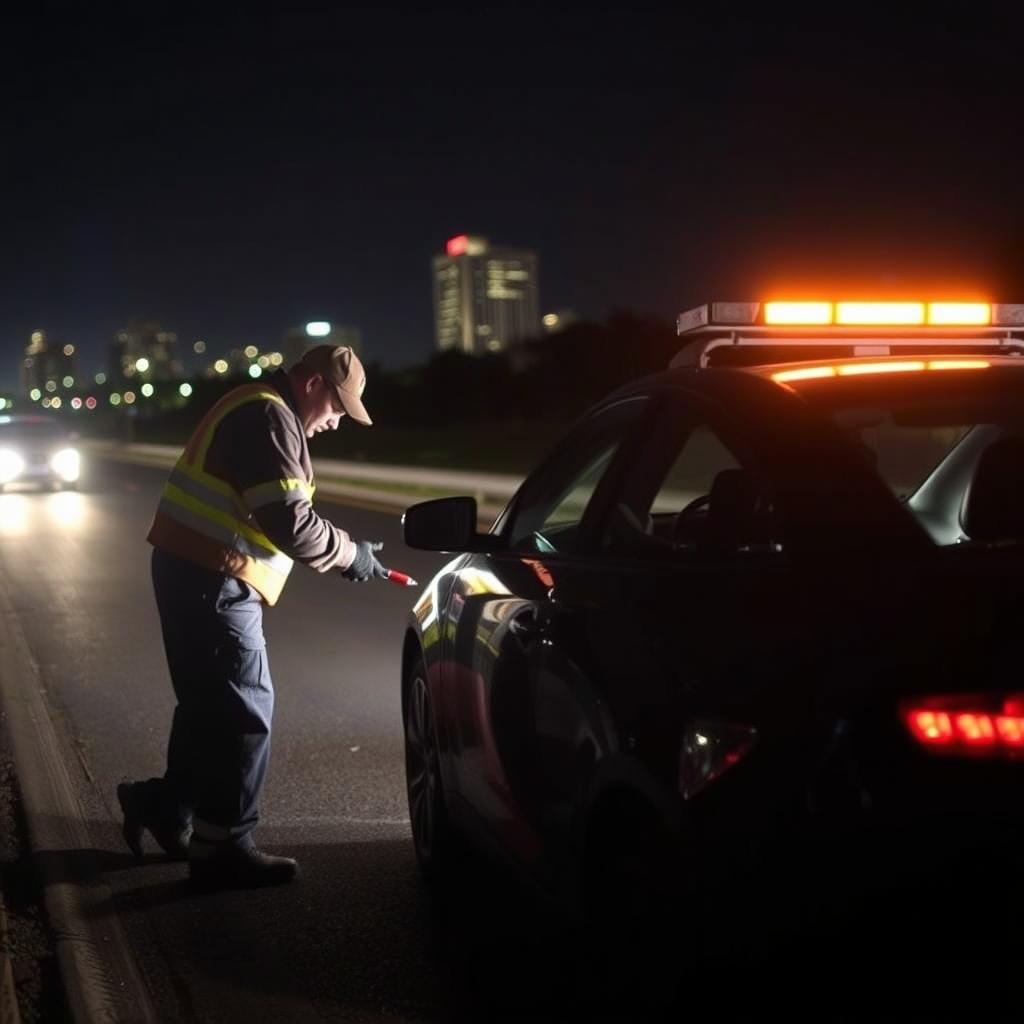 24/7 roadside assistance in Jacksonville at night