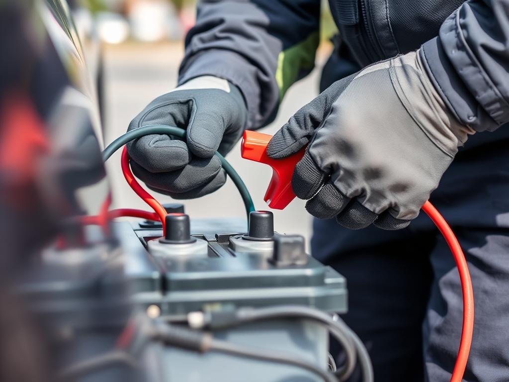 Battery jump start service for roadside assistance in Raleigh, North Carolina