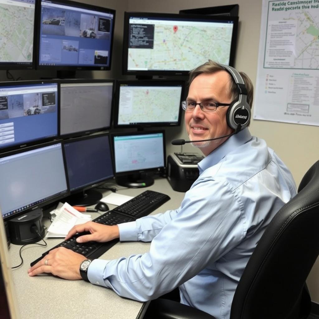 Dispatching roadside assistance in Sioux City