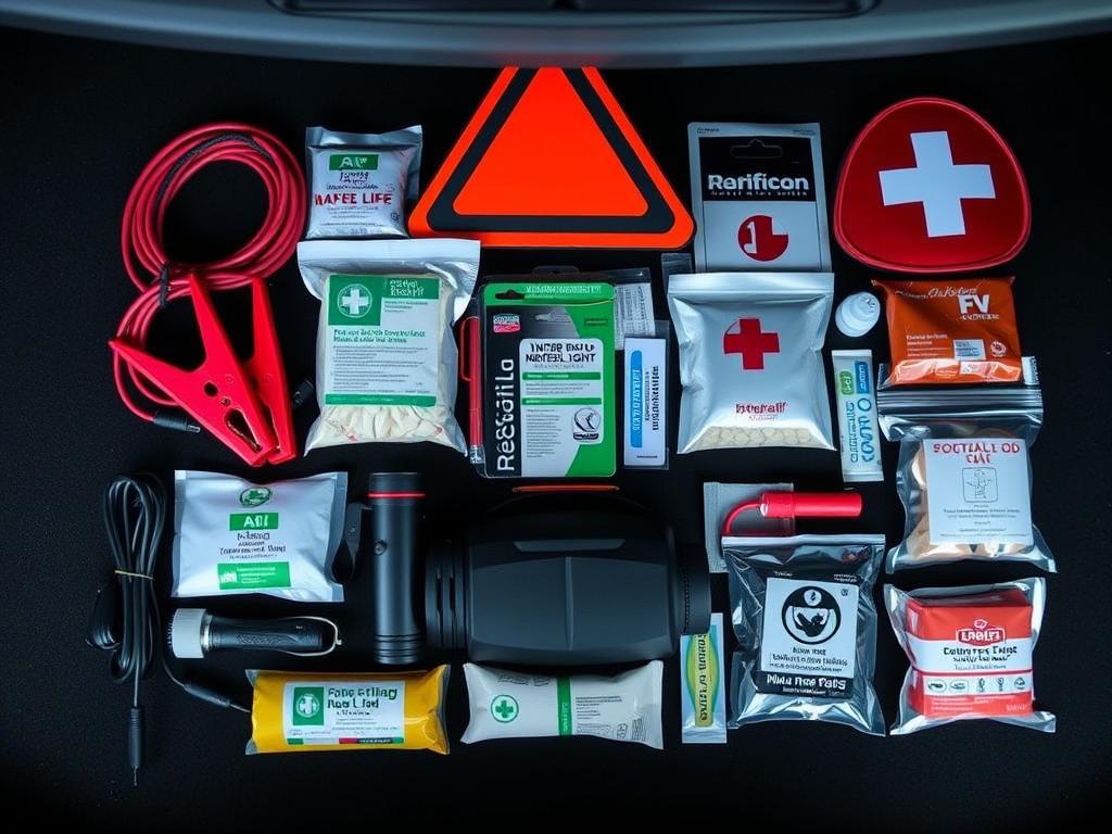 Emergency roadside kit prepared for Peoria weather conditions