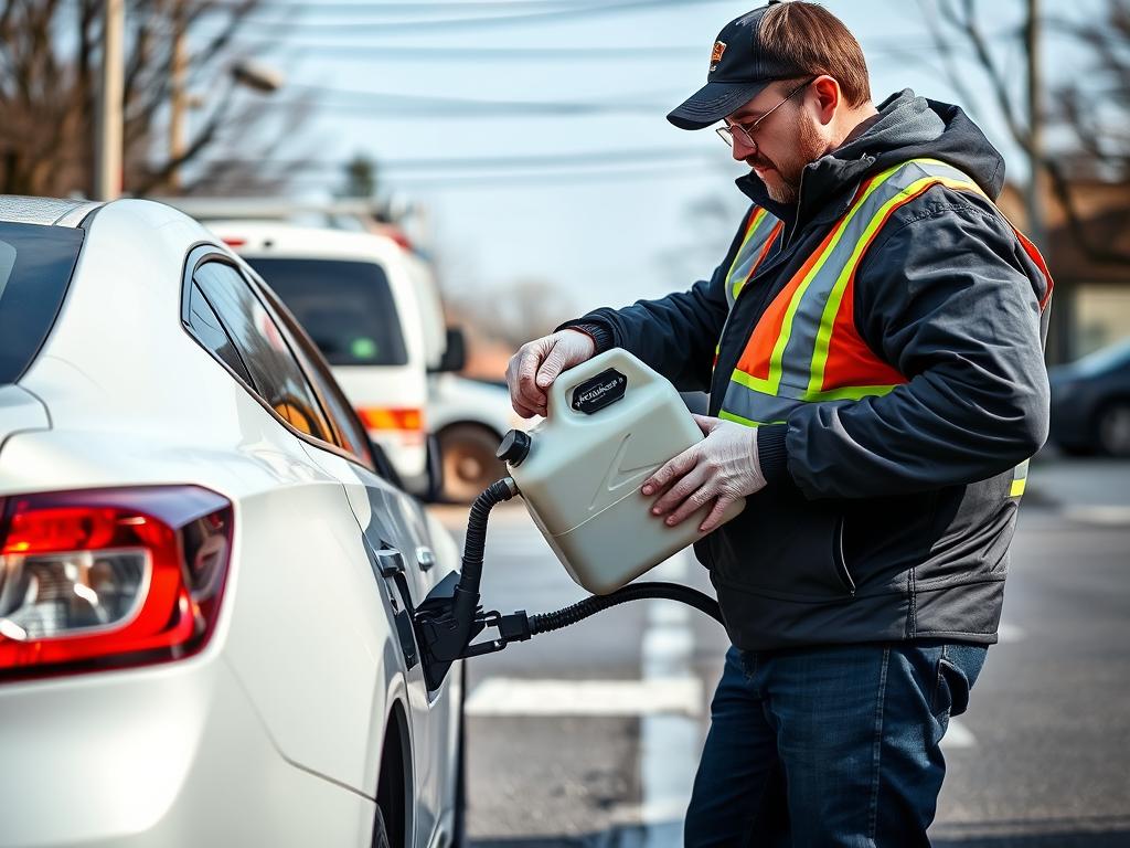 Fuel delivery service for empty tanks in Hackensack