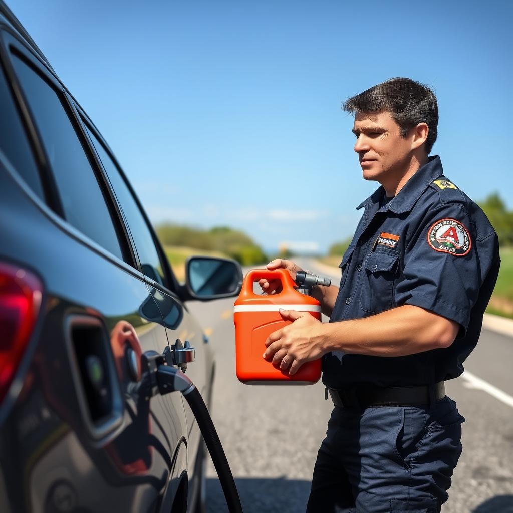 Fuel delivery service for roadside assistance in Clarksville, Tennessee