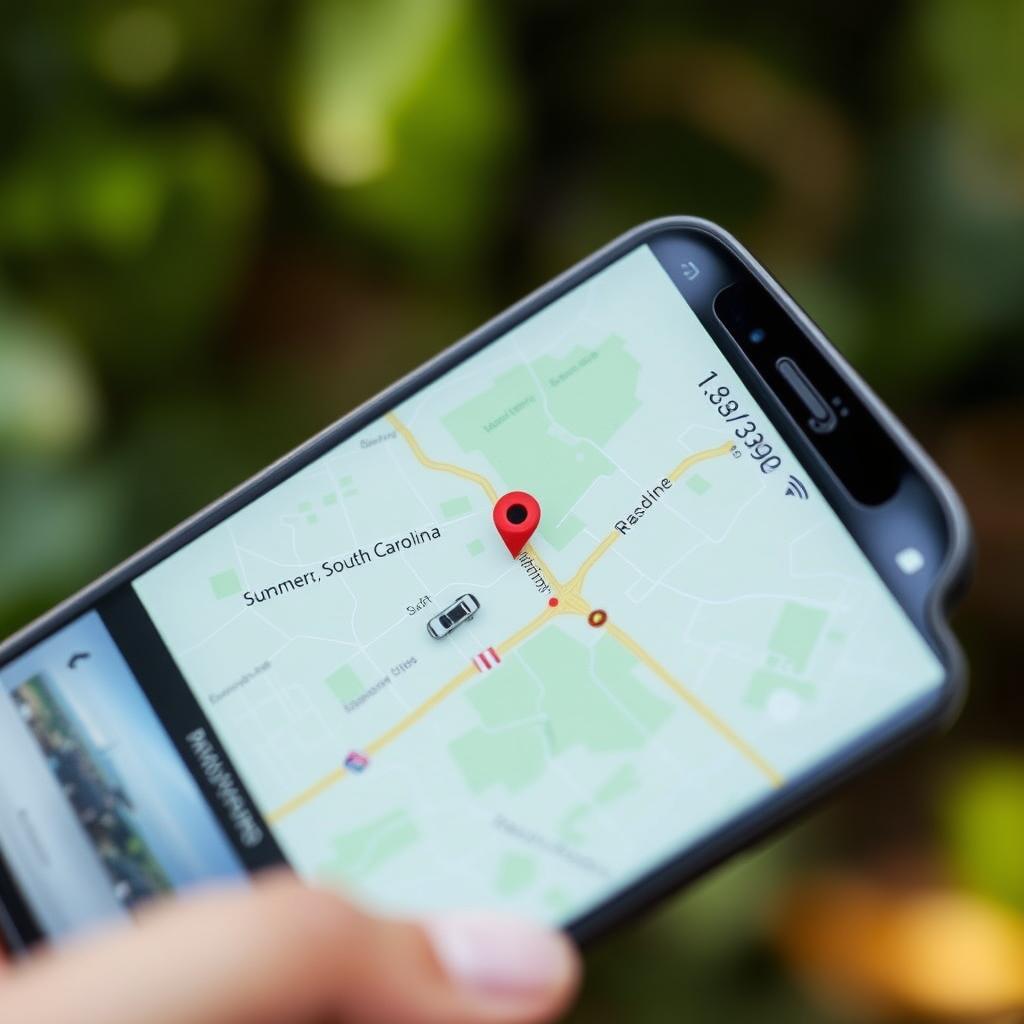 GPS location sharing for roadside assistance in Summerville
