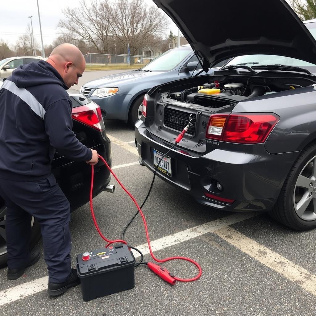 Jump start service for dead battery in Farmington