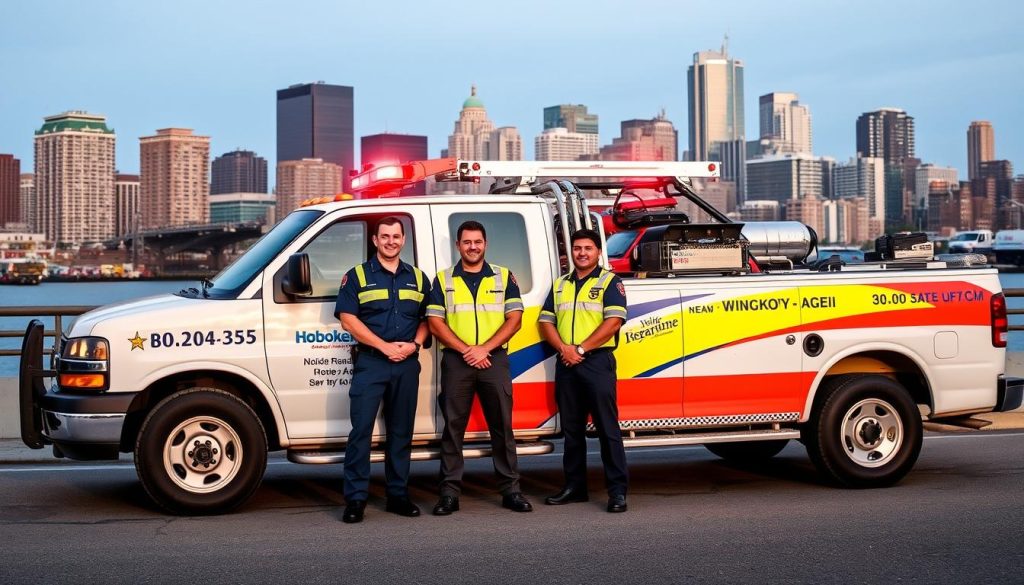 Local roadside assistance team in Hoboken
