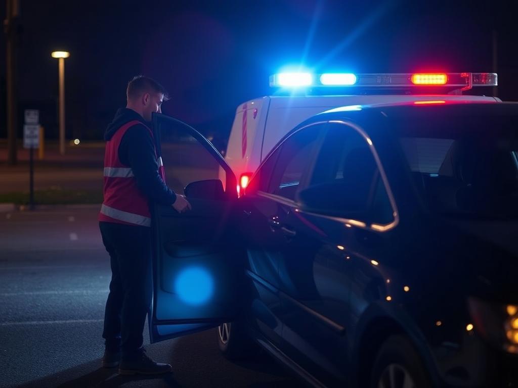 Night-time emergency auto lockout service in Belleville, Illinois