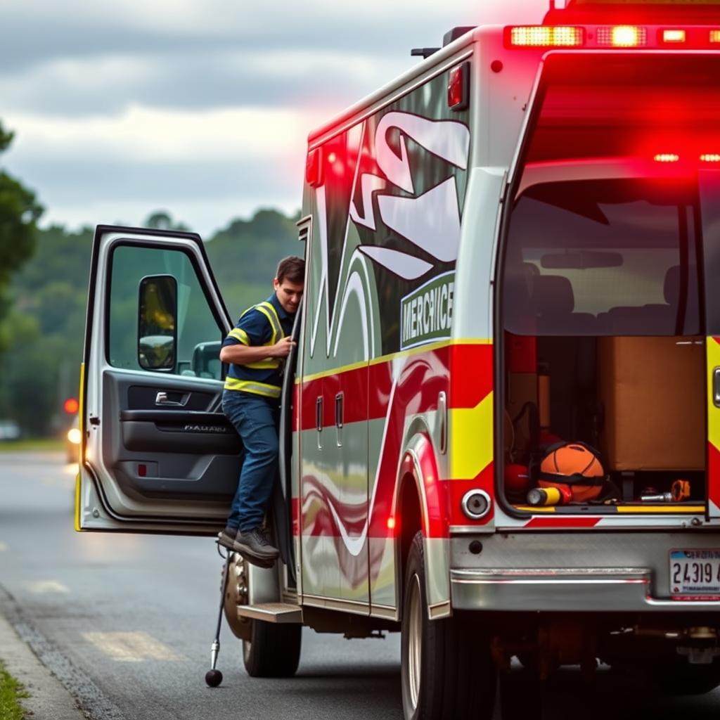 Roadside assistance technician arriving to help in Summerville