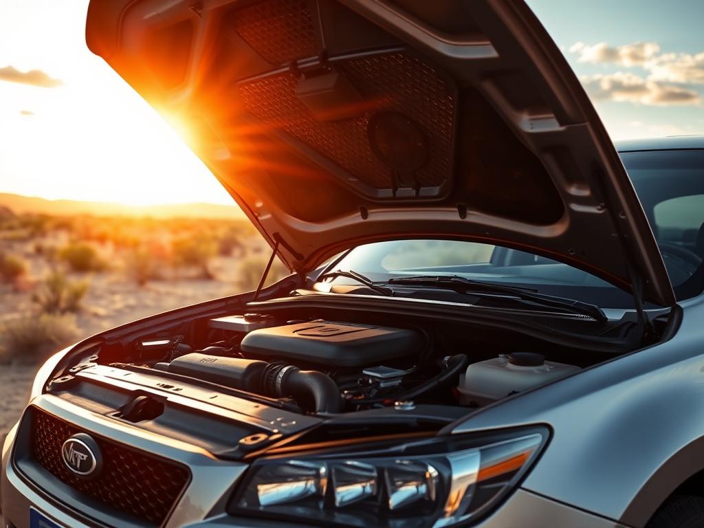 Summer heat affecting vehicle in Glendale, Arizona
