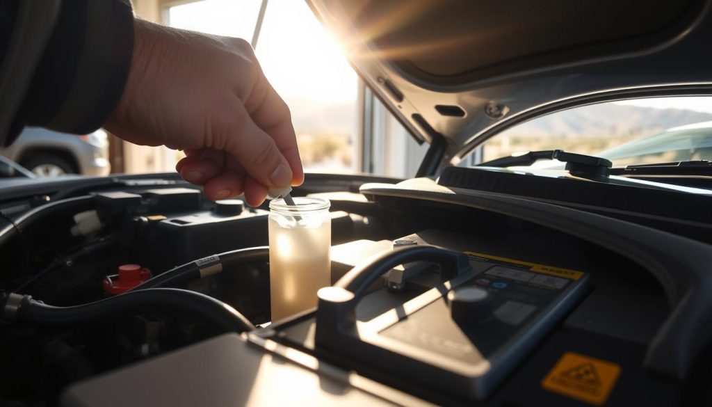 Vehicle maintenance being performed to prevent breakdowns in Rancho Cucamonga's hot climate