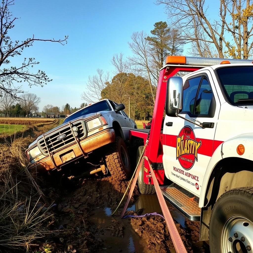 Winch-out recovery service in Jonesboro, Arkansas