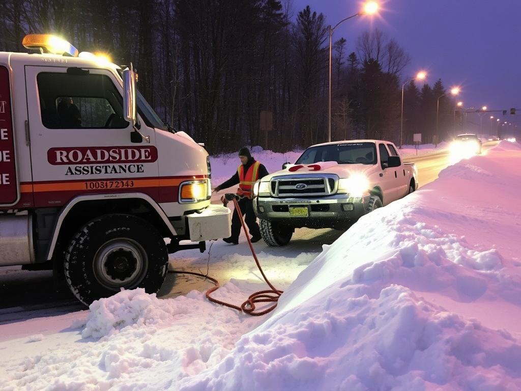 Winch out service roadside assistance in Pontiac, Michigan