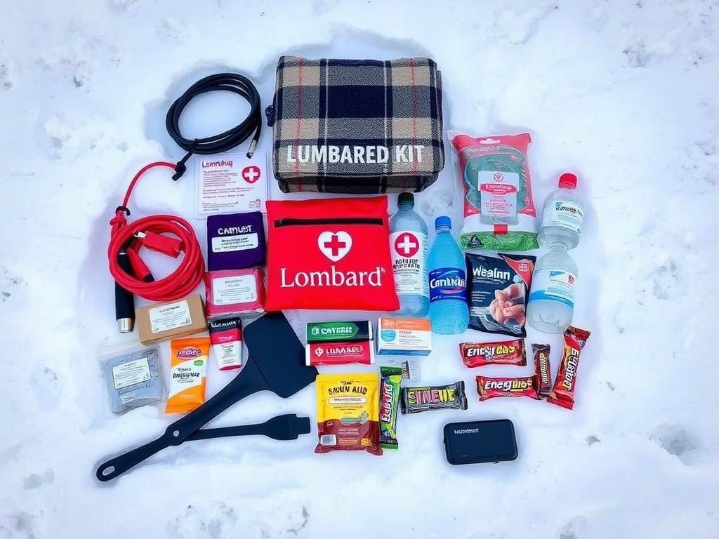 Winter emergency kit essentials for Lombard drivers