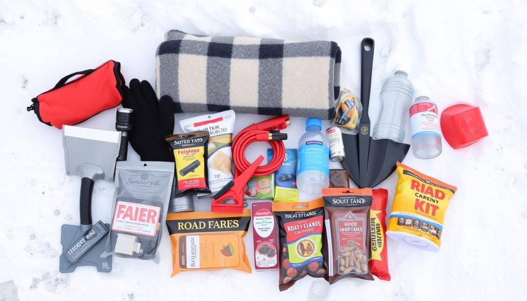 Winter emergency kit for vehicles in South Bend, Indiana